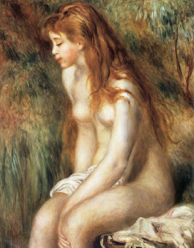 Pierre Renoir Young Girl Bathing Norge oil painting art